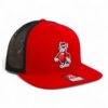 NC State Wolfpack Strutting Wolf 3D Wool Blend Flat Bill Hat- Red/ Black
