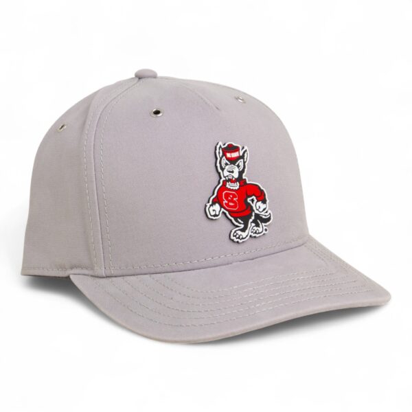 NC State Wolfpack Strutting Wolf 3D Snapback Canvas Hat- Grey