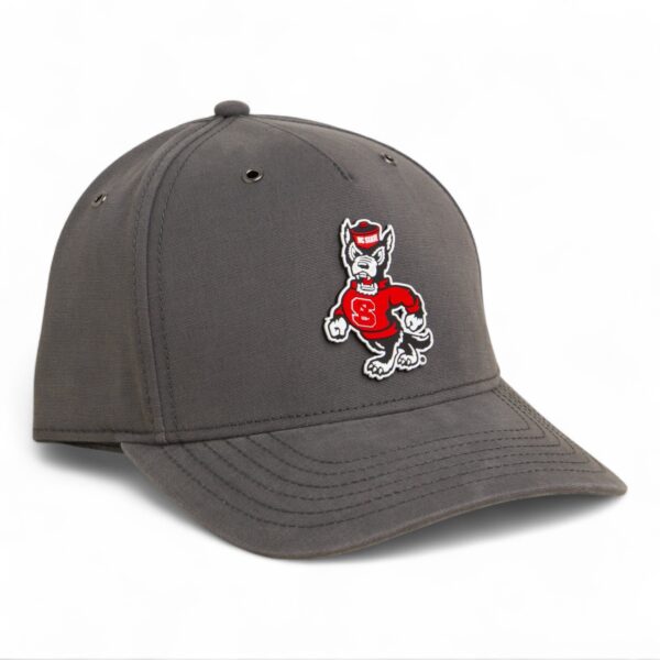 NC State Wolfpack Strutting Wolf 3D Snapback Canvas Hat- Charcoal