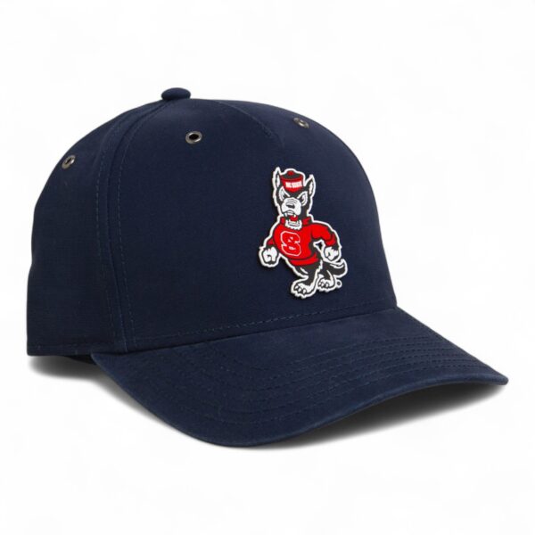 NC State Wolfpack Strutting Wolf 3D Snapback Canvas Hat- Navy