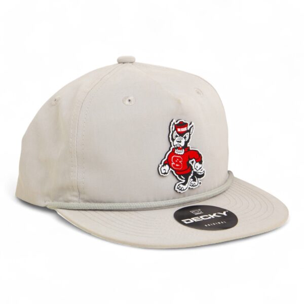 NC State Wolfpack Strutting Wolf 3D Classic Rope Hat- Grey