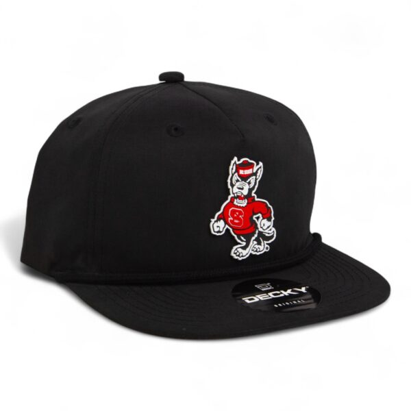 NC State Wolfpack Strutting Wolf 3D Classic Rope Hat- Black