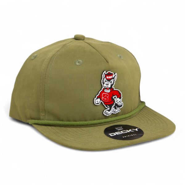 NC State Wolfpack Strutting Wolf 3D Classic Rope Hat- Loden