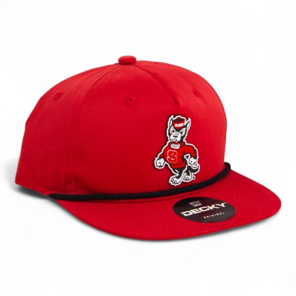 NC State Wolfpack Strutting Wolf 3D Classic Rope Hat- Red/ Black