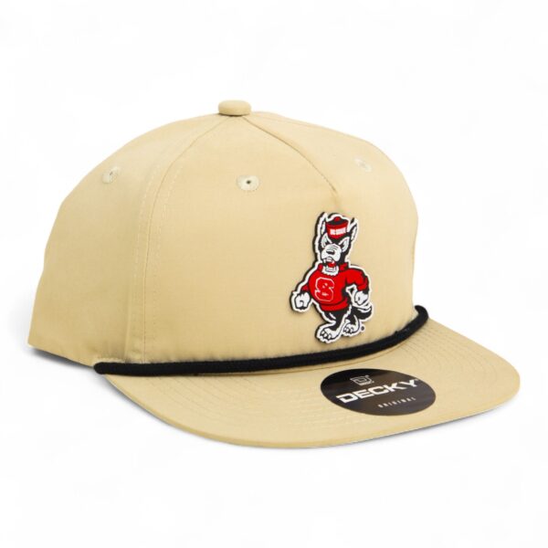 NC State Wolfpack Strutting Wolf 3D Classic Rope Hat- Birch/ Black