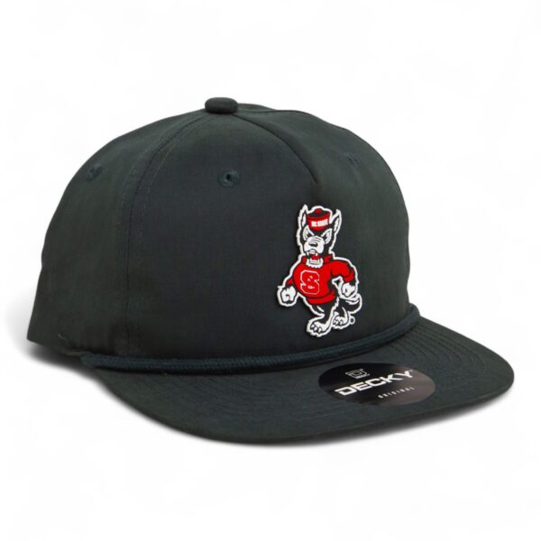 NC State Wolfpack Strutting Wolf 3D Classic Rope Hat- Charcoal