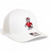 NC State Wolfpack Strutting Wolf 3D Snapback Trucker Hat- White