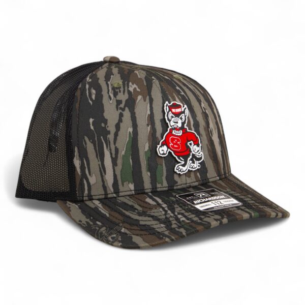 NC State Wolfpack Strutting Wolf 3D Snapback Trucker Hat- Realtree Original/ Black