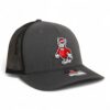 NC State Wolfpack Strutting Wolf 3D Snapback Trucker Hat- Charcoal/ Black
