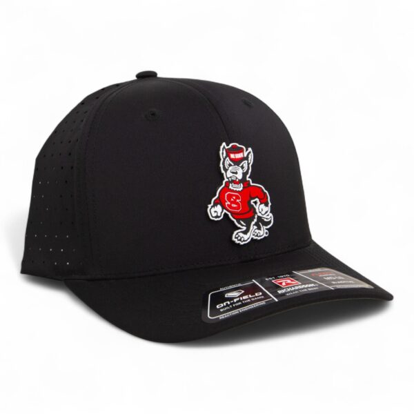 NC State Wolfpack Strutting Wolf 3D Laser Perf R-Flex Cap- Black
