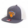 New York Knicks 3D Wool Blend Flat Bill Hat- Charcoal/ White