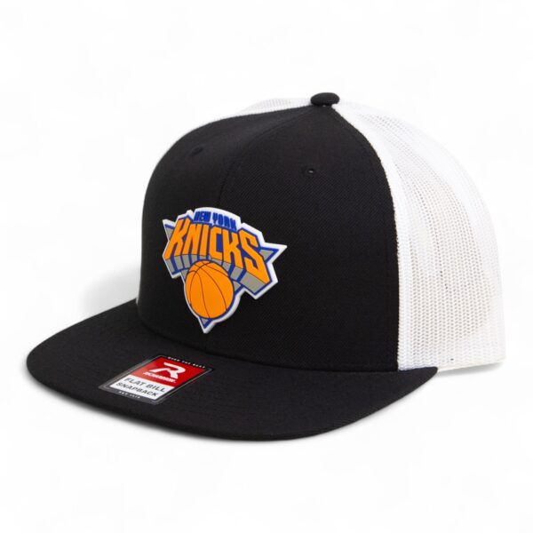New York Knicks 3D Wool Blend Flat Bill Hat- Black/ White