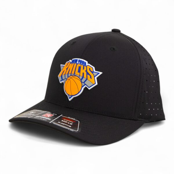 New York Knicks 3D Laser Perf R-Flex Cap- Black