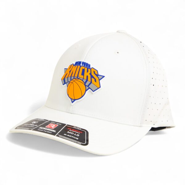 New York Knicks 3D Laser Perf R-Flex Cap- White