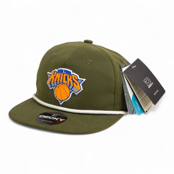 New York Knicks 3D Classic Rope Hat- Olive/ White