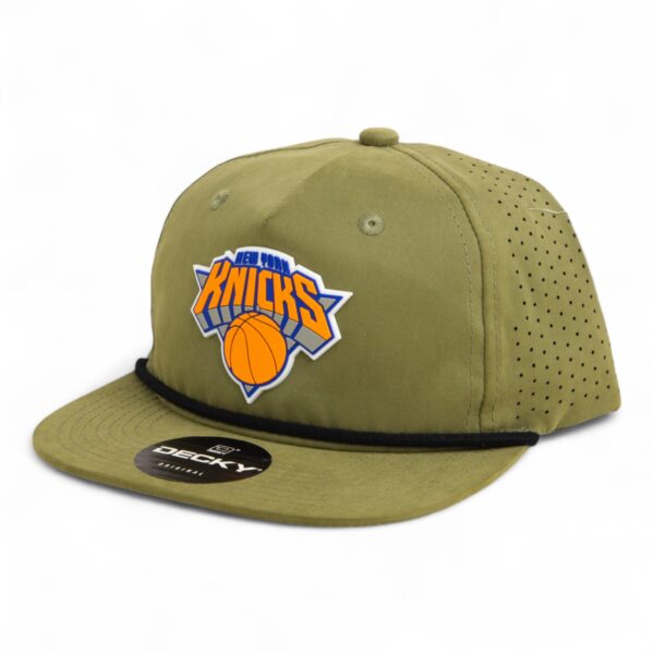 New York Knicks 3D Perforated Rope Hat- Loden/ Black