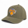 New York Knicks 3D Snapback Canvas Hat- Olive