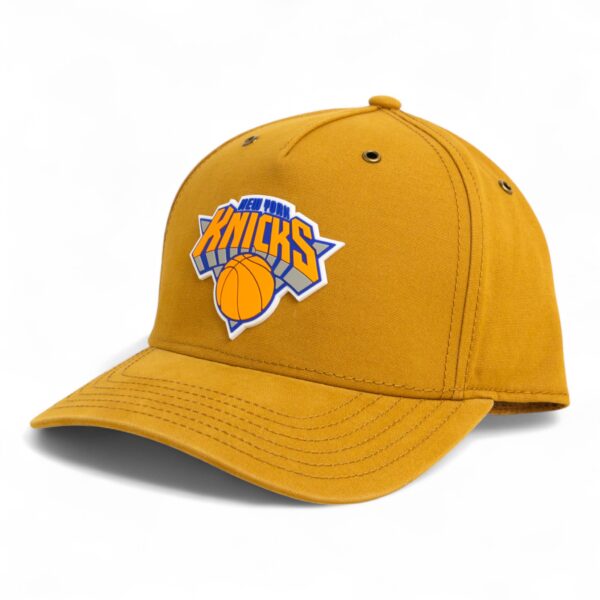 New York Knicks 3D Snapback Canvas Hat- Wheat