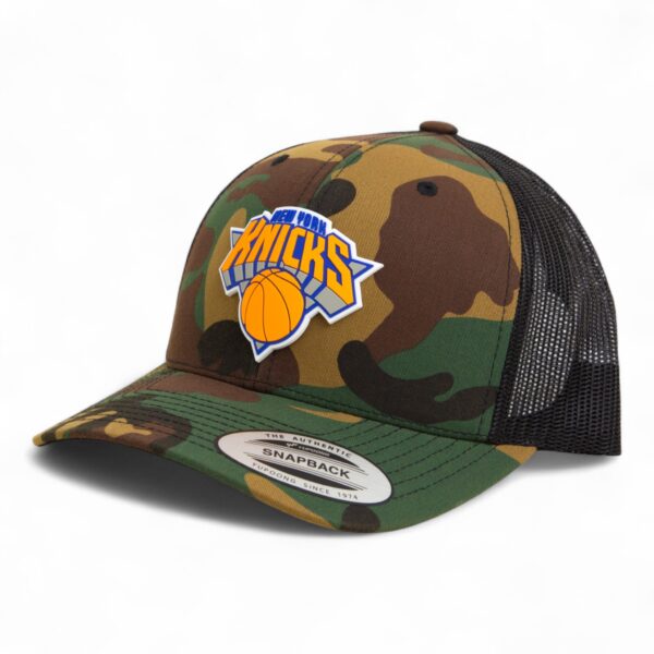 New York Knicks 3D YP Snapback Trucker Hat- Army Camo/ Black