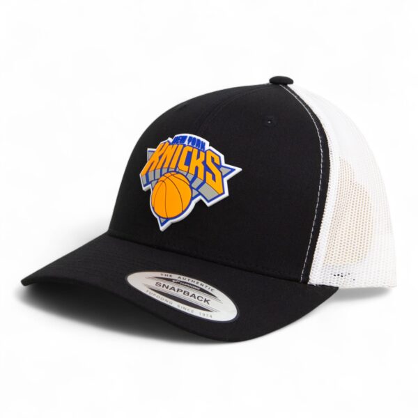 New York Knicks 3D YP Snapback Trucker Hat- Black/ White