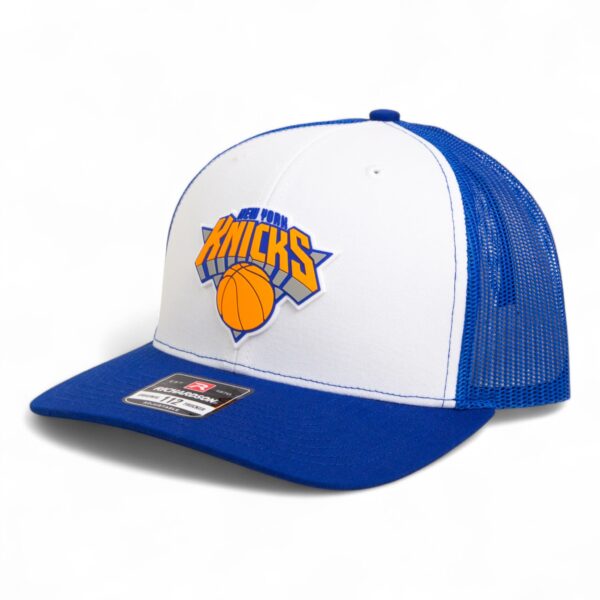 New York Knicks Snapback Trucker Hat- White/ Royal