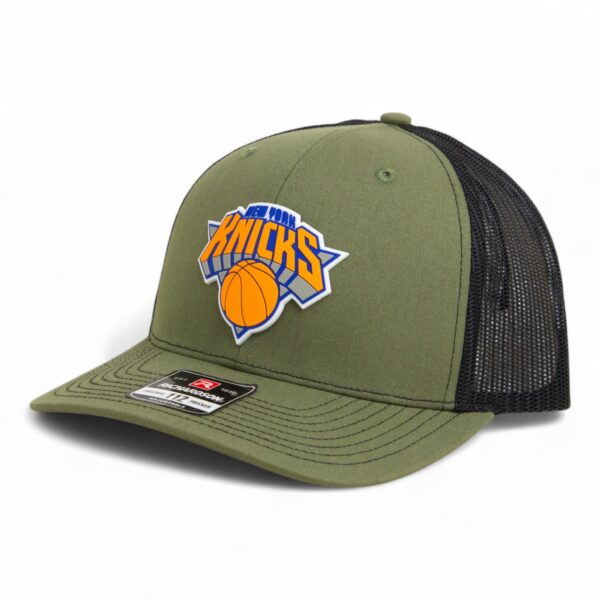 New York Knicks Snapback Trucker Hat- Loden/ Black