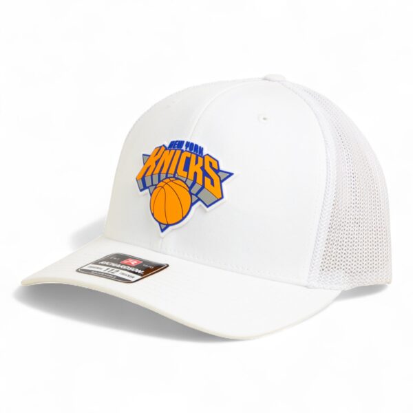 New York Knicks Snapback Trucker Hat- White