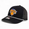 New York Knicks Snapback Trucker Rope Hat- Black/ White