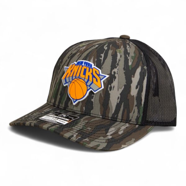 New York Knicks Snapback Trucker Hat- Realtree Original/ Black