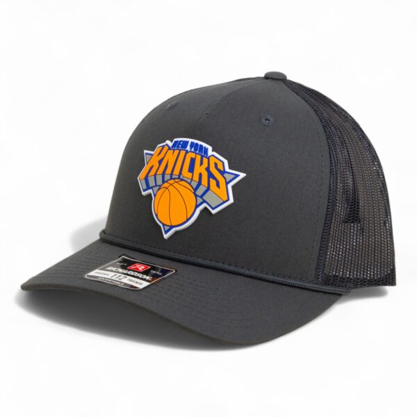 New York Knicks Snapback Trucker Rope Hat- Charcoal