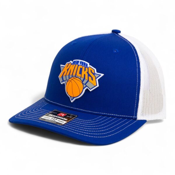 New York Knicks Snapback Trucker Hat- Royal/ White