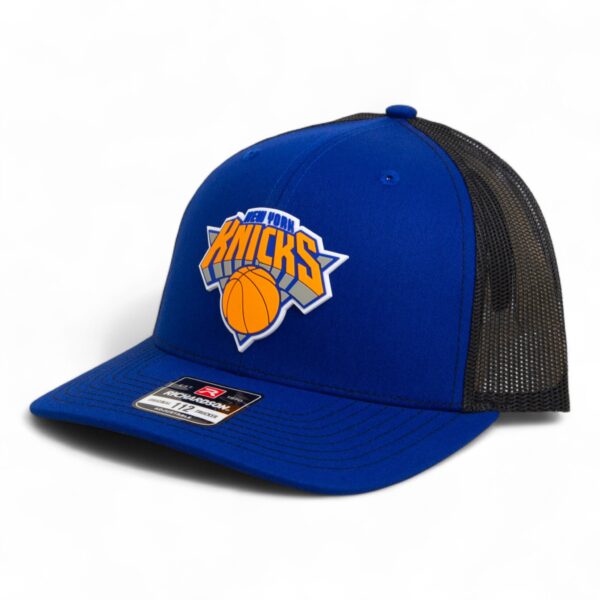 New York Knicks Snapback Trucker Hat- Royal/ Black