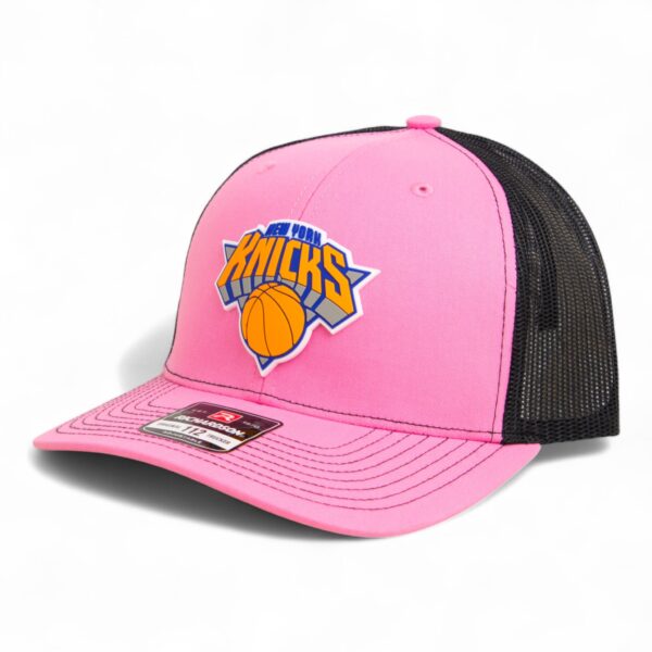New York Knicks Snapback Trucker Hat- Pink/ Black