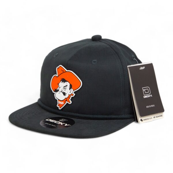 OSU Cowboys Pistol Pete 3D Classic Rope Hat- Charcoal