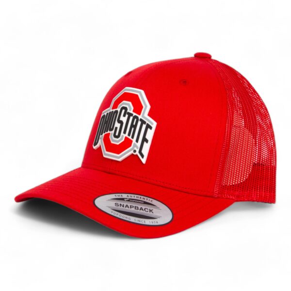 Ohio State Buckeyes 3D YP Snapback Trucker Hat- Red