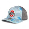 Ohio State Buckeyes 3D Snapback Trucker Hat- Saltwater Duck Camo/ Charcoal