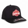 Ohio State Buckeyes 2024 CFP National Champions 3D Laser Perf R-Flex Cap- Black
