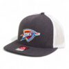 Oklahoma City Thunder 3D Wool Blend Flat Bill Hat- Heather Charcoal/ White