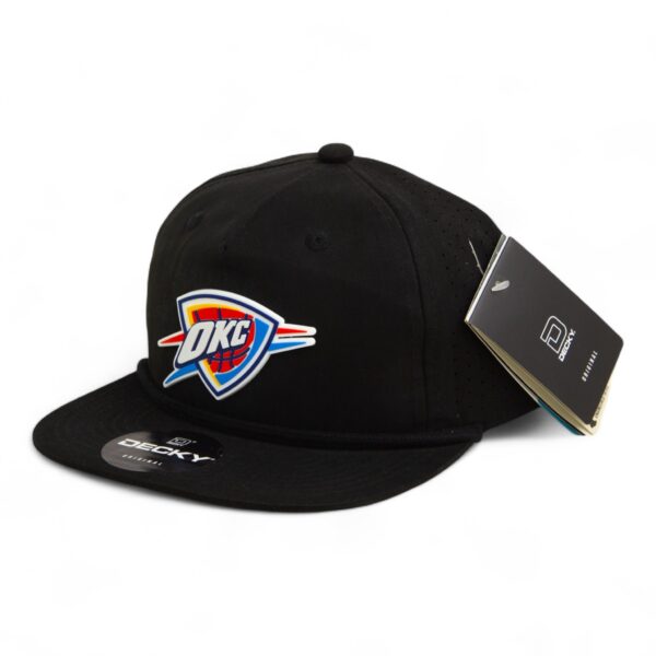 Oklahoma City Thunder 3D Perforated Rope Hat- Black