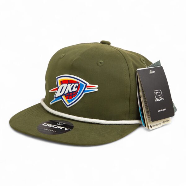 Oklahoma City Thunder 3D Classic Rope Hat- Olive/ White