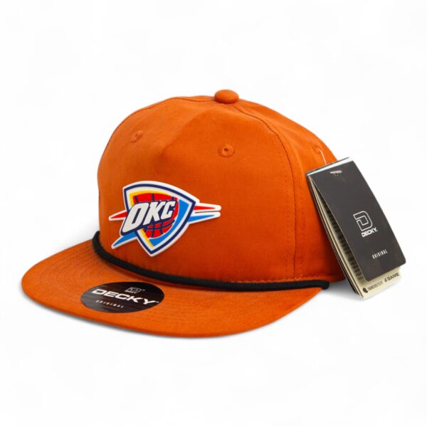 Oklahoma City Thunder 3D Classic Rope Hat- Burnt Orange/ Black