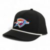 Oklahoma City Thunder 3D Five Panel Classic Rope Hat- Black/ White