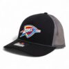 Oklahoma City Thunder Snapback Trucker Rope Hat- Black/ Charcoal