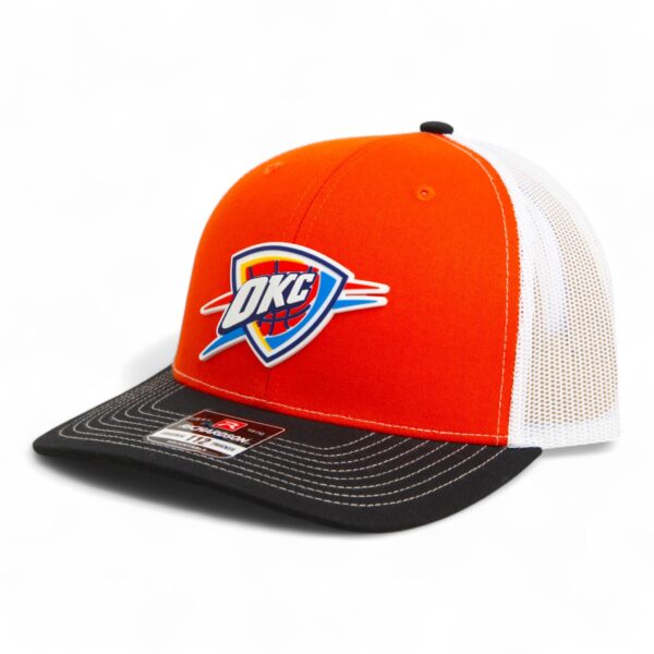 Oklahoma City Thunder Snapback Trucker Hat- Orange/ White/ Black
