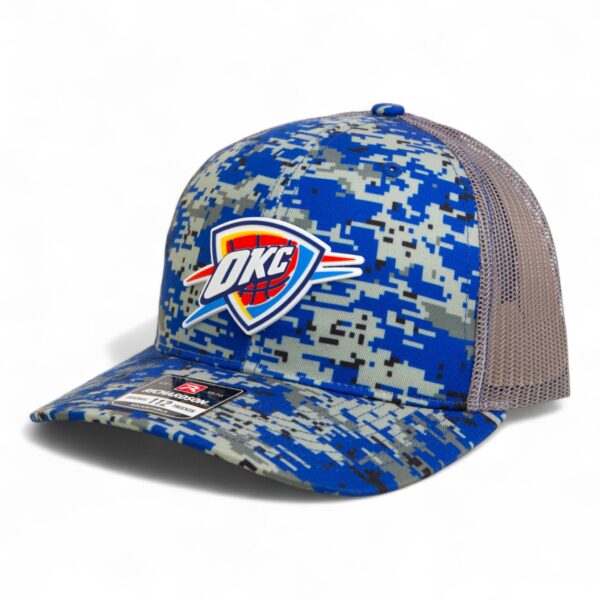 Oklahoma City Thunder Snapback Trucker Hat- Royal Digital Camo