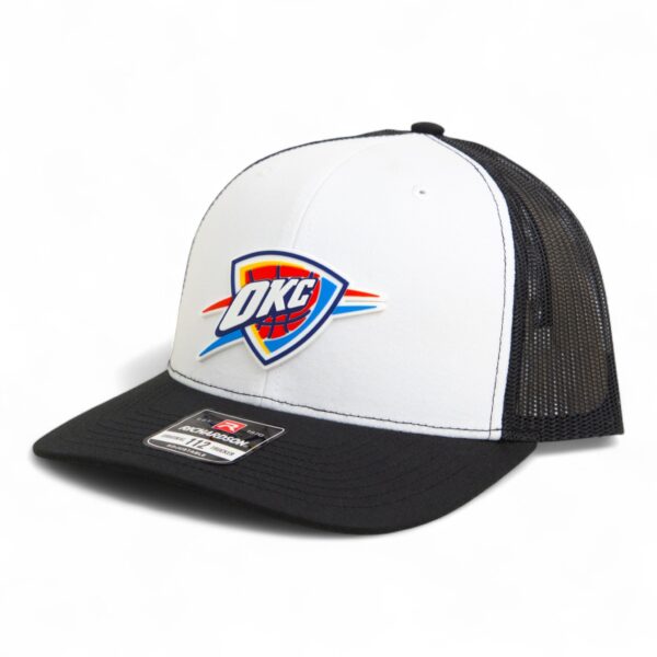 Oklahoma City Thunder Snapback Trucker Hat- White/ Black