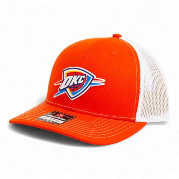Oklahoma City Thunder Snapback Trucker Hat- Orange/ White