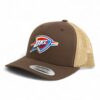 Oklahoma City Thunder 3D YP Snapback Trucker Hat- Brown/ Tan