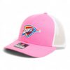 Oklahoma City Thunder Snapback Trucker Hat- Pink/ White