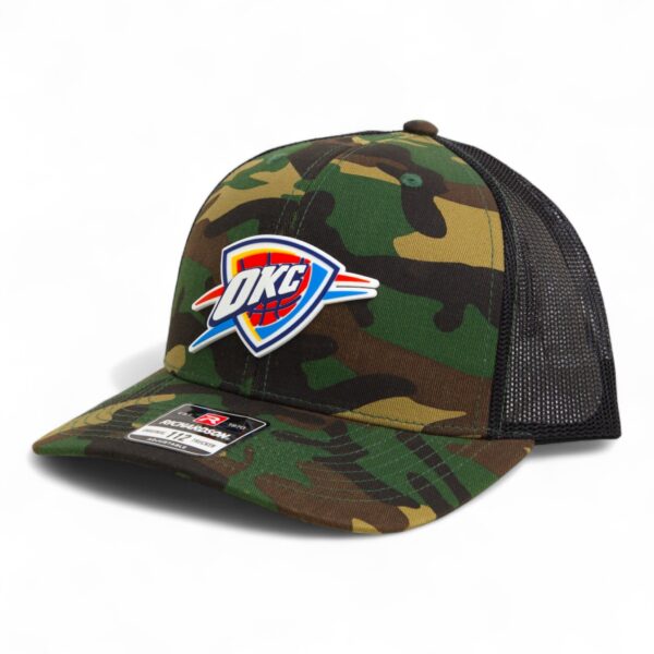 Oklahoma City Thunder Snapback Trucker Hat- Army Camo/ Black